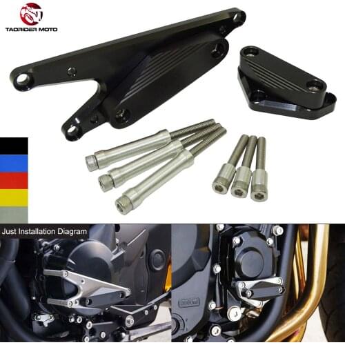 TAORIDER-MOTO Engine Guards Stator Ignition Cover Crash Pad Sliders Protector For SUZUKI Bandit GSF650 Katana GSX650F 2007-2021