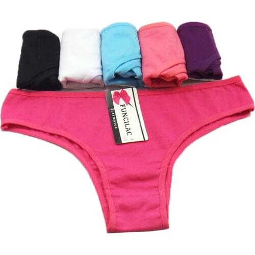 Women Underwear Cotton Sexy Everyday Ladies Girls Panties Plus Size Briefs Intimates Lingerie Knickers 3 Pcs/set