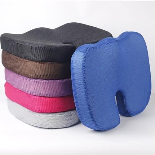 Coccyx cushion Memory Foam Chair Orthopedic Pillow Office Seat Pad Hemorrhoid Treat Car Seat Big Cushion Relief Pain Tailbone