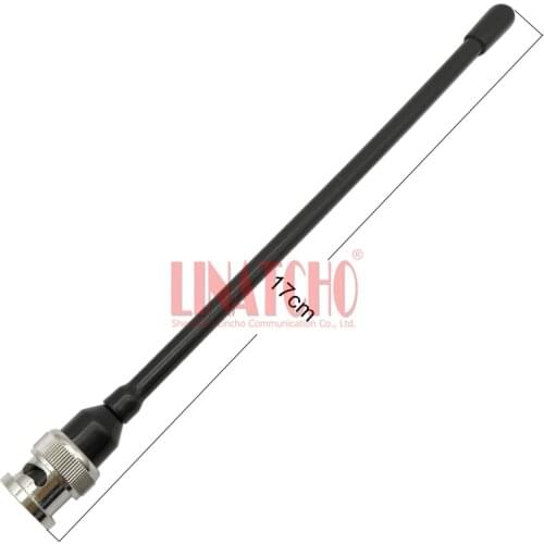 UHF band 400-470MHz black flexible spring IC-V8 tk-308 walkie talkie ham radio bnc male antenna