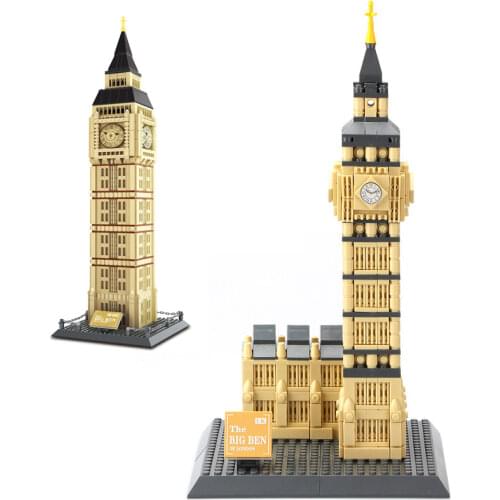 Disney Mickey mouse Around the World building block England london big ben the Clock Tower model brick toy nanobrick for gifts