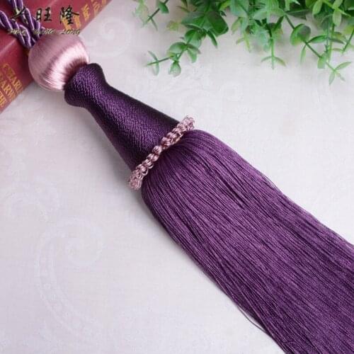XWL 2Pcs/Pair Curtain Tieback Hanging Ball Tassel Brush Straps Lashing Bind Ropes Belt Curtain Accessories Clasp Tie Tape Back