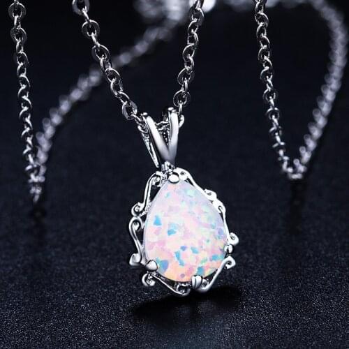 2021 New Original Crystals from Swarovskis Opal Choker Necklaces 925 silver Fine Jewelry For Women Christmas Party