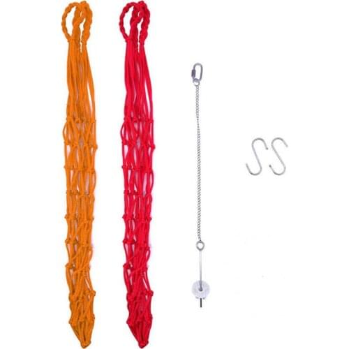 Stainless 1 Set Stainless Parrot Chicken Fruit String Bag Sturdy Parrot Fruit Feeder Creative for Bird