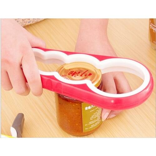 1PC 4 in 1 Creative multifunction Gourd-shaped Can Opener Screw Cap Jar Bottle Wrench Kitchen Tool KW 034