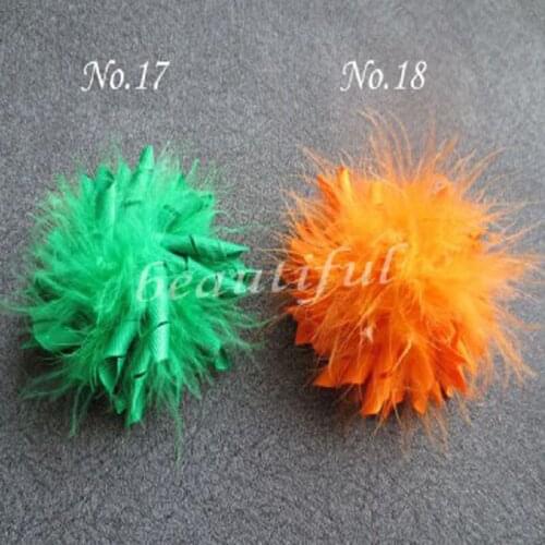 50 pcs New Girls Feather Corker Topknot Hair Accessories bow free shipping