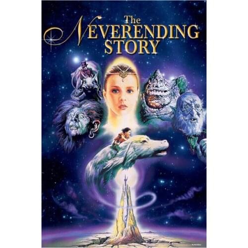 5D DIY Full Round Diamond Painting “Unendliche Geschichte, Die” Movie Poster 3D Embroidery Cross Stitch Mosaic Home Decor Y1247