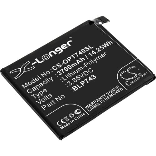 CS 3700mAh / 14.25Wh battery for Oneplus 7T, HD1901, HD1903, HD1905 BLP743