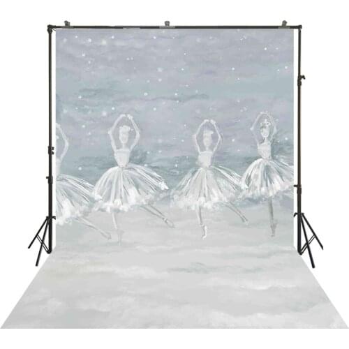 Photography Backdrop Dancing girl Painting Photo Background for Studio Newborns Kids 1st Birthday Baby Shower Photographic Props