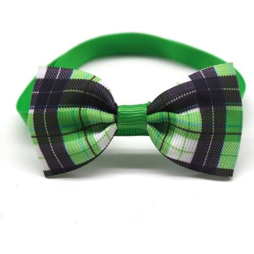 100Pcs Dog Wedding Holiday Grooming Products Plaid Style Pet Dog Cat Bowties Dog Ties Bow Tie Grid Pet Dog Neck Accessories