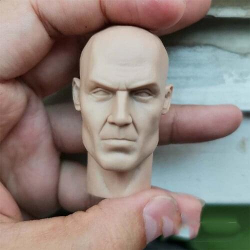 1/6 Male Killer Head Sculpt Game Version Unpainted for 12''Figures Bodies