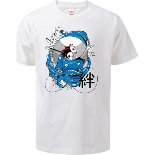 Men Demon Slayer Kimetsu No Yaiba T Shirts 2020 Summer Tops Tees 100% Cotton Short Sleeve Bonds Streetwear Crew Neck T-shirts