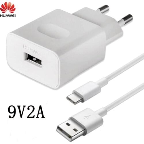 Original Huawei p20 lite Charger QC 2.0 Fast Charge adapter Usb type c cable for Honor play 9 Nova 3 3e 4 4e p9 p10 mate 20 lite