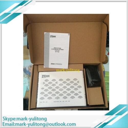 Original new ZTE F620 ZXA10 GPON UN, COM 4 port lan + 2 voice ports, support SIP or H248 protocols