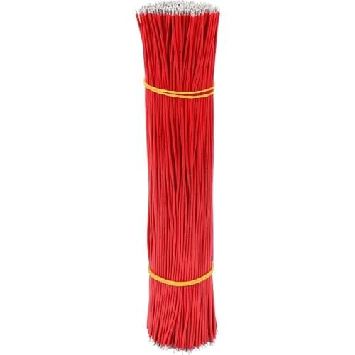 EXcellent 1000pcs 17*0.15mm length 200mm two heads dipping tin electronic wire Electric wire tin-coated oxygen free copper wire