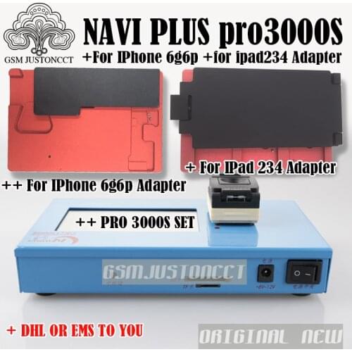 DHL TO Pro 3000S NAND Flash Programmer NAVIPLUS PRO3000S IP Box Chip Programmer 32bit+64BIT Repair Instrument For iPhone iPad
