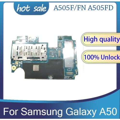 Disassemble Replacement For Samsung Galaxy A50 Motherboard A505F A505FN 64G 128G Original Unlocked Mainboard With Android System