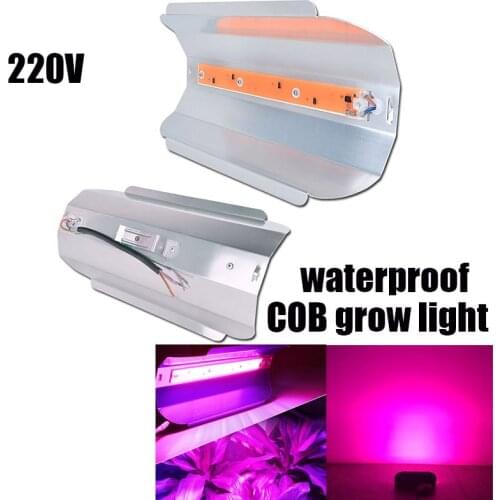 220V COB LED veg Grow Light indoor plant lamp greenhouse aluminum 30W/50W/80W Floodlight For vegetable cultivo room garden