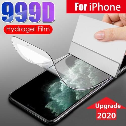 Protective Hydrogel Film for iPhone 12 Mini 11 Pro XS Max X XR iPhone SE 2020 6 7 8 Plus (Not Glass) Screen Protector Film