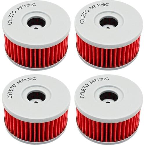 1/2/4 pcs Motorcycle Oil Filter For Suzuki GN250 GN400 GN 250 400 GZ250 Marauder GZ 250 SG350 SP250 SP400 VL125LC Intruder 125