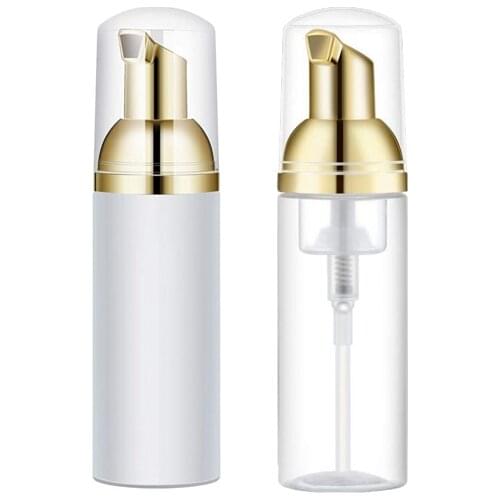 10pcs 1.7 Oz/50ML Foaming Soap Dispenser Empty Plastic Foam Pump Bottles for Travel Hand Soap Foaming Shampoo Body Wash