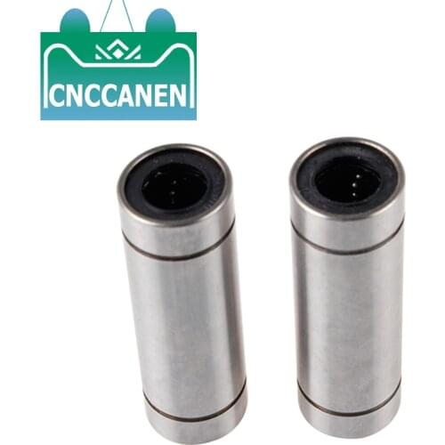 2pcs/lot Linear Ball Bearings LM6LUU LM8LUU LM10LUU LM12LUU 6 8 10 12mm Part Bush Bushing 3D Printers Parts Aluminum Accessories