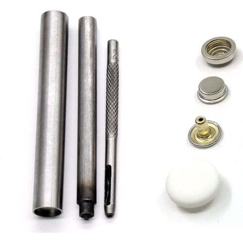 20sets snaps T3T5 T8 buttons 15mm 17mm Top cover Black and white nylon Buttons Plastic snaps button Rivet Button accessories