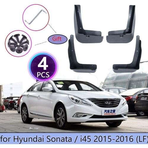 4PCS Mudguards For Hyundai Sonata ECO SE 2015 2016 Cladding Splash Mud Flaps Flap Guards Mudflap Protect Wheel Car Accessories