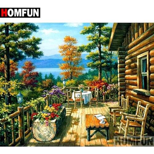 HOMFUN Diamond Painting Cross Stitch Pattern 5D Diamond Embroidery "Heart key lock" Home Decor DIY diamond Art A27254