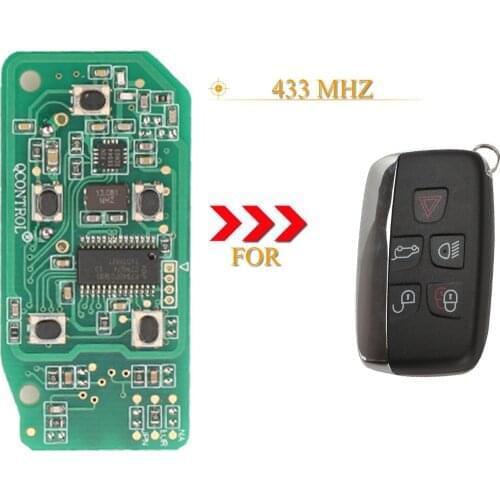 Kutery 5 Buttons 433MHz Car Remote Key For Land Rover Discovery 4 Freelander For Range Rover Sport Evoque