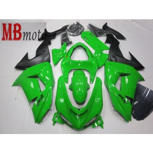 Free windscreen Fairings For kawasaki zx-10R 2006 2007 ZX-10R Plastic Kit Injection Motorcycle Fairing Kit good quailty UV