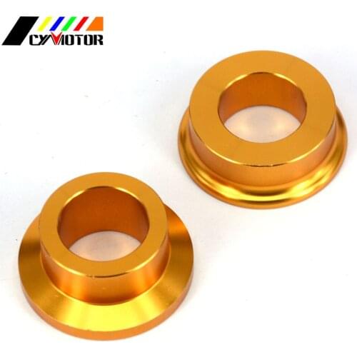CNC Aluminum Gold Rear Wheel Hub Spacers Set for SUZUKI DRZ400S DRZ400E RMX250 2000-2019 RMX250 RMX 250 1996-2016