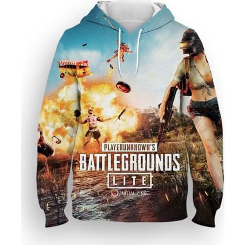 PUBG Japan Harajuku Childrens Clothes Hoodies Kids Sweatshirts Hoody Cartoon Men Tops Boys/Girls Pullover Hoodie Printed Casual