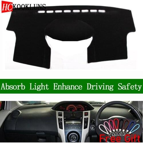 For Toyota yaris L 2008 2009 2010 2011 Right Hand Drive Dashboard Cover Car Stickers Dash Mat Carpet Interior Accessories