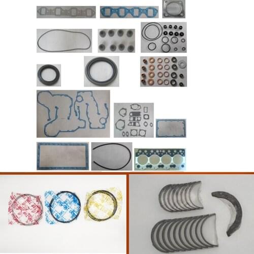 4d95 engine complete overhaul full gasket set kit main crankshaft connecting bearing piston ring kit for Komatsu excavator