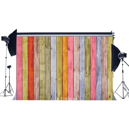 Photography Backdrops Multicolor Painted Wood Floor Children Toddlers Kids Adults Portraits Photo Background