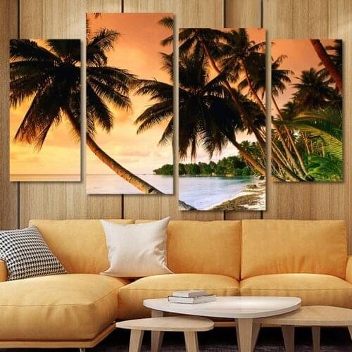 Natural Landscape Seaside Sunrise Painting Pictures Canvas Modern Home Decor Living Room Wall Art Decoration Painting by Numbers