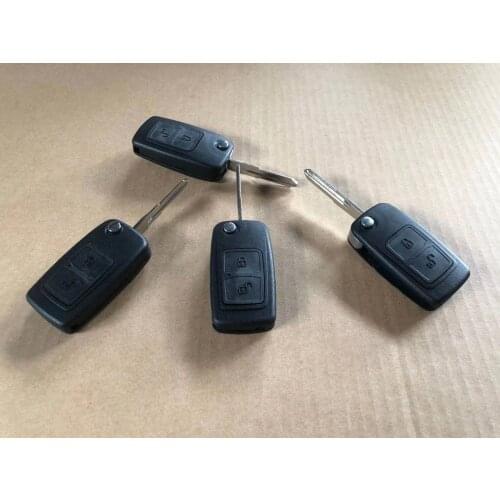 Chery key WITH LOGO A5 FULWIN TIGGO E5 A1 Q series car key 2 buttons uncut brass blade modified remote key ABS shell 1pc