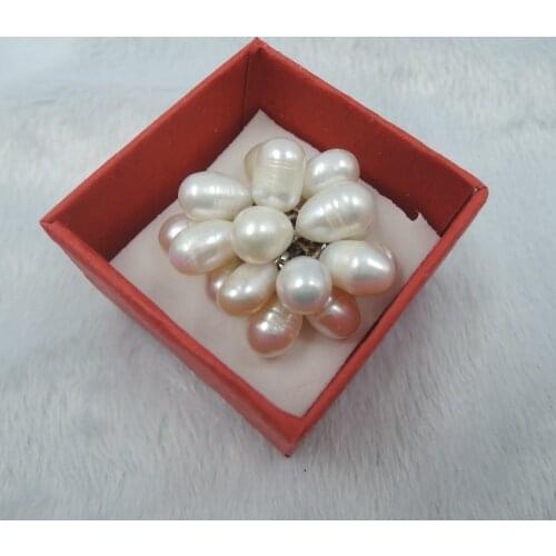 100% nature freshwater pearl Ring
