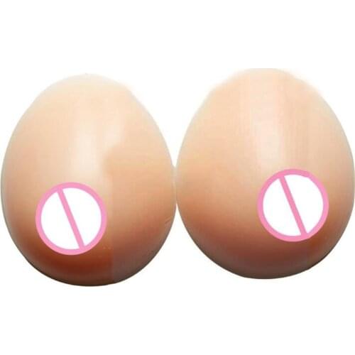 Fashion 1000g Artificial Silicone Breast Forms False Breast for Crossdresser Transvestite Fake Boobs Implant Enhancer Handmade
