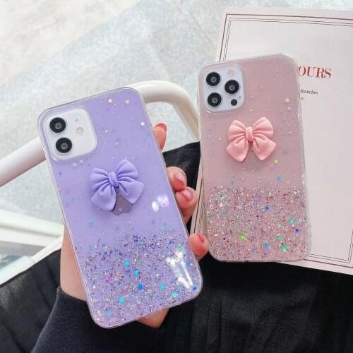 Fashion Candy Bowknot Blink Star TPU Soft Phone Case for VIVO V20 SE V17 Neo V19 V15 Pro V11i V9 V7 Plus V5 Lite S1 Global Cover