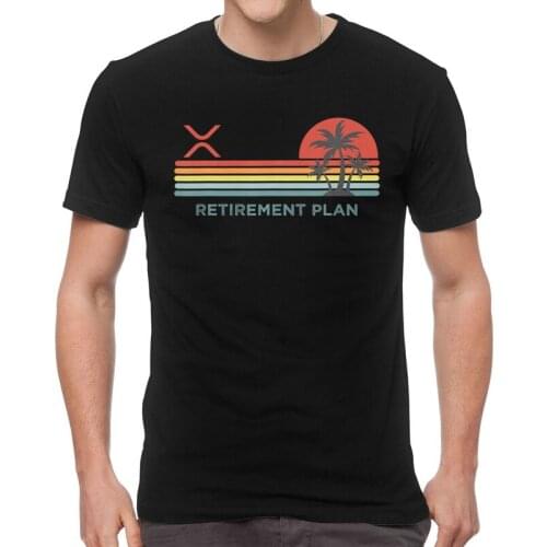 Male Ripple XRP Crypto Blockchain Digital Currency T-Shirt Harajuku Bitcoin Tshirt Short Sleeve Hip Hop T Shirt Cotton Tee Tops