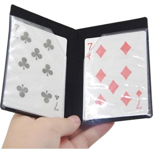 Optical Wallet Card Appearing Magic Tricks Wallet Melting With Magnet Card Street Stage Close Up Magic Illusion Mentalism Toys