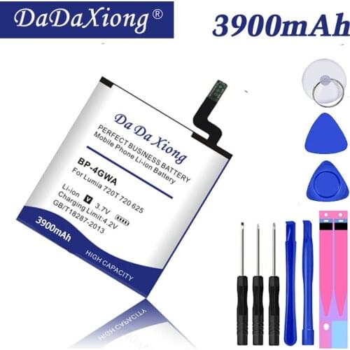 Original Da Da Xiong 3900mAh BP-4GWA BP4GWA Li-ion Phone Battery for NOKIA Lumia 720T 720 625 625h Cell phone battery