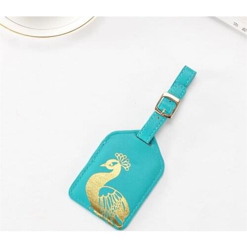 Printing Flower Leather Suitcase Luggage Tag Label Bag Pendant Handbag Travel Accessories Name ID Address Tags LT11A