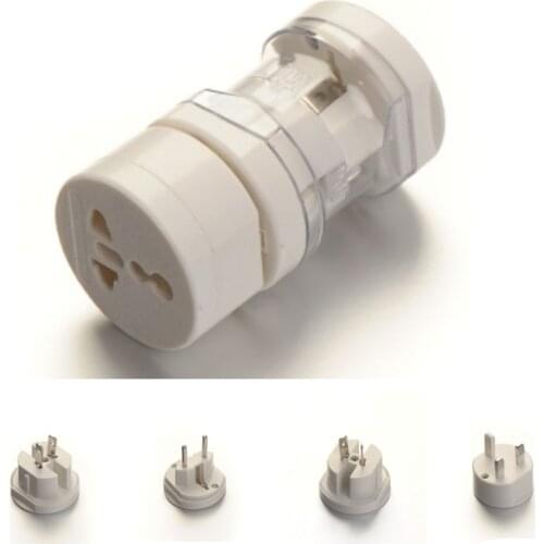 Universal Plug Electrical Adapter Portable Power Socket Outlet All in One Travel Converter Worldwide Use for US/UK/EU/AU