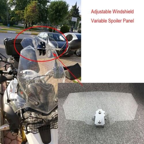 Universal Airflow Adjustable Windscreen Wind Deflector Motorcycle Windshield for Kawasaki BMW Ducati honda Yamaha