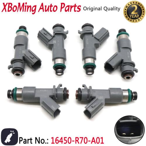 High Quality Fuel Injector Nozzle 16450-R70-A01 FOR HONDA ACCORD ACURA MDX TL TSX 3.5L 3.7L 2008-2016 16450R70A01