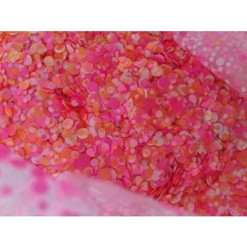 Candy rose white yellow 100g Paille Ultrathin Sequins Mixed Nail Art ROUND Shapes Confetti Sequins Acrylic Round Nail Glitter 04