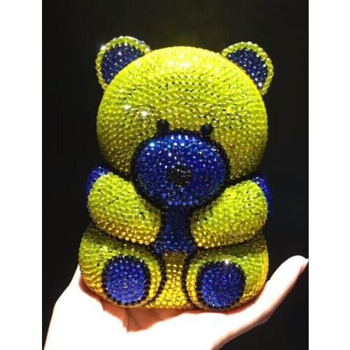 Ladies Crystal Evening Bag Luxury Diamond Clutch Purse Party Bag Wedding Bride Handmade Day Clutches Prom crossbody shoulder bag